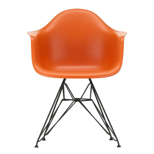 Cadeira de Braços em Plástico Eames DAR / Base Preta